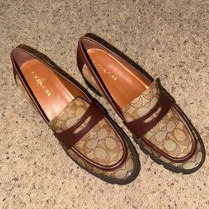 Brown Coach Loafers